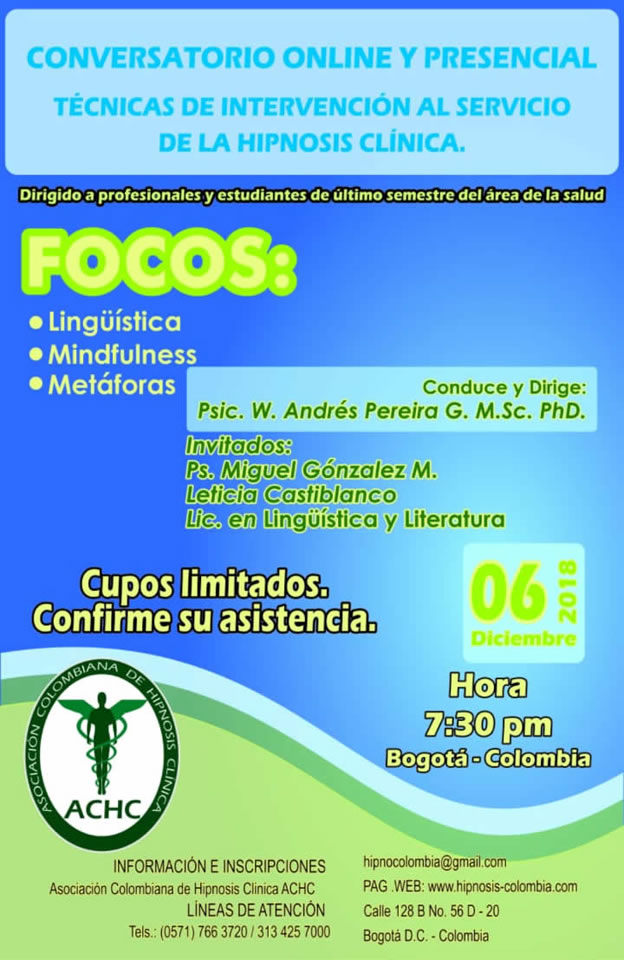 Conversatorio on line y presencial Focos diciembre 6 18
