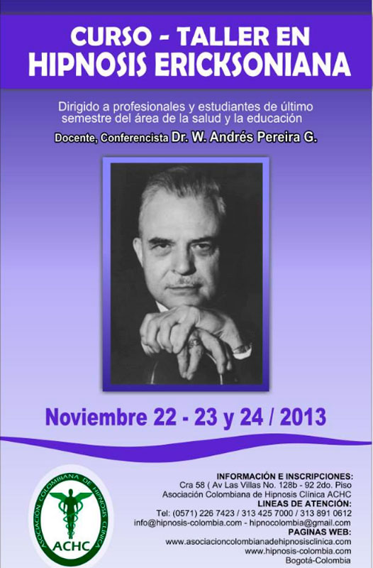 TABLOIDE 22 NOVIEMBRE 2013 CURSO TALLER EN HIPNOSIS ERICKSONIANA