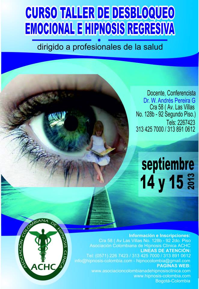 TABLOIDE 14 SEPTIEMBRE 2013 CURSO TALLER DE DESBLOQUEO EMOCIONAL E HIPNOSIS REGRESIVA