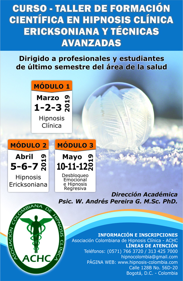 Tabloide Curso taller Formacion cientifica en Hipnosis Febrero final